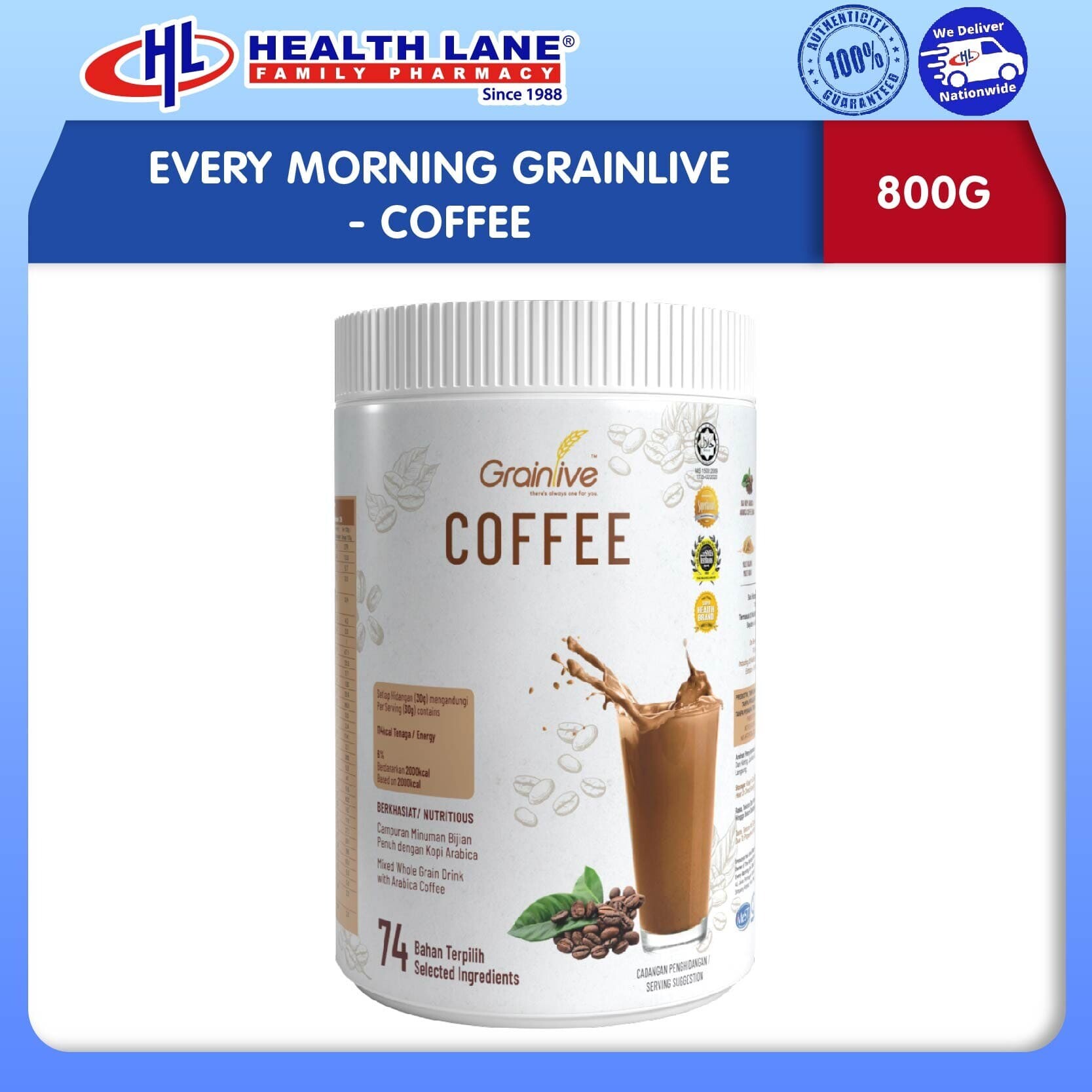 EVERY MORNING GRAINLIVE - COFFEE (800G)